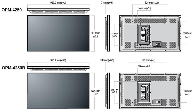 orion 4250 dimensions